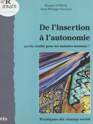cover image of De l'insertion à l'autonomie